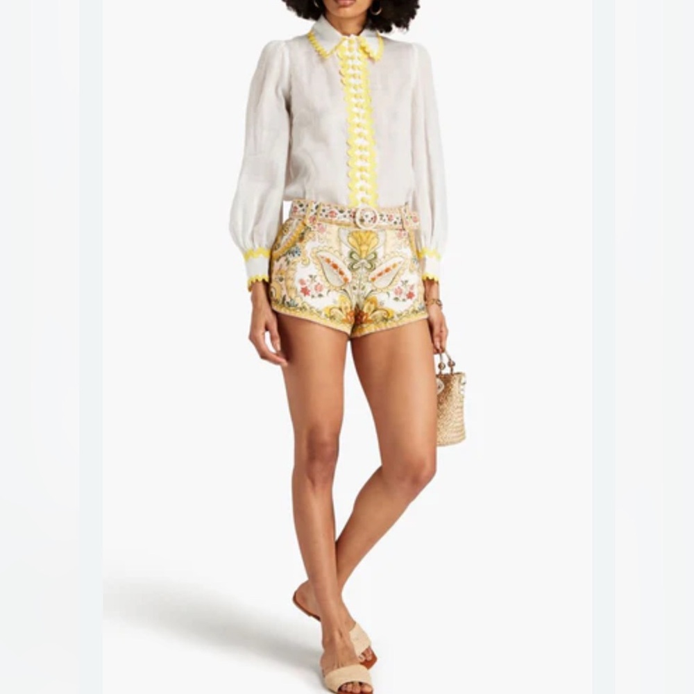 Zimmermann Multicolor Patterned Shorts